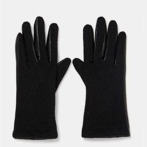 Zara Gloves With Faux Fur Lining